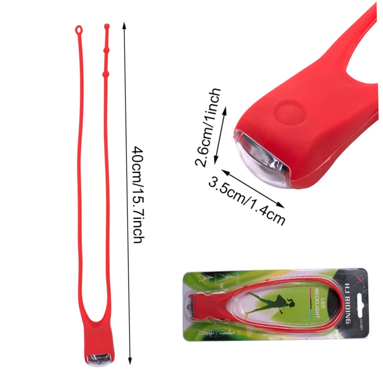 MERRYHAPY Led Silicone Hands Neck Light Compact Clip Lamp for Outdoor Night Running Hiking Camping Random Color