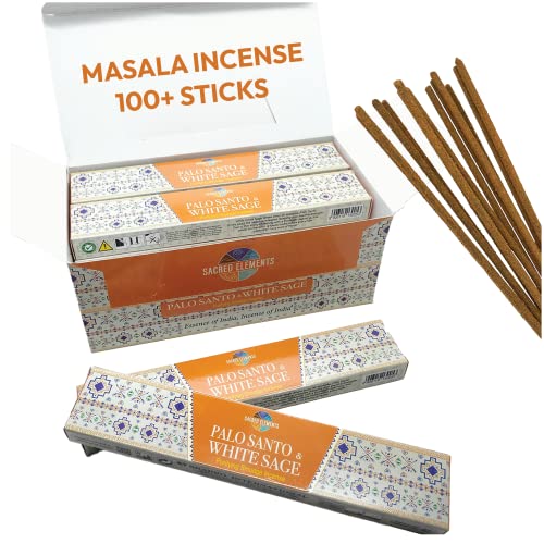 Sacred-Palo-Santo-Incense-Sticks-Indian-Masala-Inscents-Sticks-for-Protection-Made-from-Authentic-Peruvian-Polo-Santo-Sticks-Scented-Sticks-12-Packs-100-Sticks Sacred Palo Santo Incense Sticks Indian Masala Inscents Sticks for Protection Made from Authentic Peruvian Polo Santo Sticks Scented Sticks 12 Packs 100 Sticks