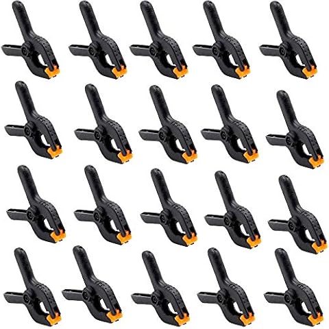 DRERIO 20 Pcs Mini Spring Clamps Set Cover