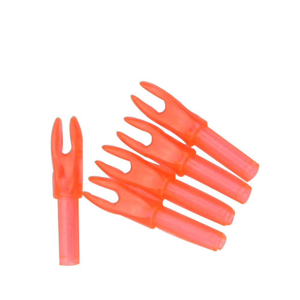 50 pièces Encoches de flèche tir à l'arc remplaçables Encoche en Plastique insérer des queues de flèche pour Arbre de flèche ID 4.2mm