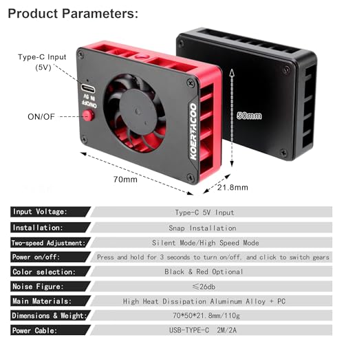 Image of Camera External Cooling System /Cooling Fan for Live Broadcast - with Cooling Sheet - for Sony A7M4 /ZVE1 /A6700 /A7C2 /ZV-E10 /ZV1 /A7C /A7S3 /FX3,for Canon R5 /R6, for Fujifilm X-T4 /XS10 Cameras