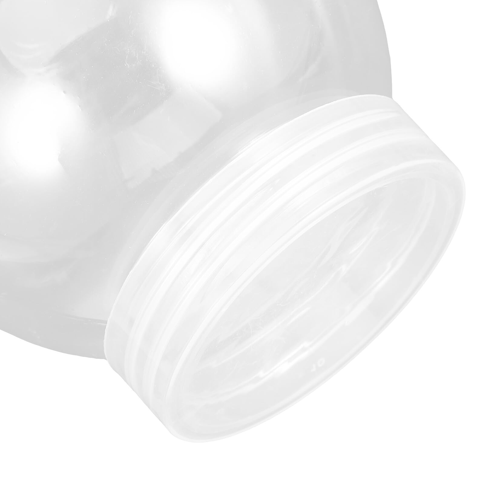 VALICLUD Bolas de Nieve de Plástico Transparente para Hacer Tú Mismo 20 Piezas de 270 Ml con Tapa de Rosca Diámetro 52 MM y Altura 88 MM Adornos Rellenable para Manualidades Navideñas y