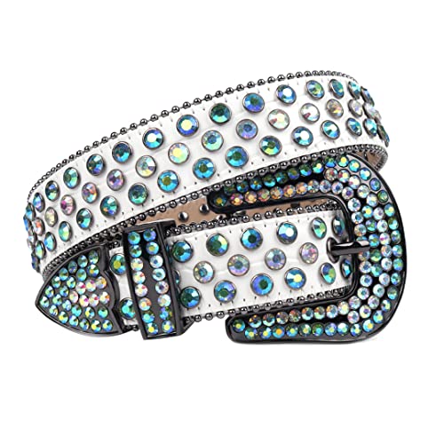 Rhinestones Belt Fashion Bling Diamond Studded Belts Luxury Designer for Woman Man Jeans Belt3