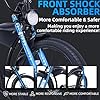 Tracer Twenty5-GT 800W Electric Bike for Adults, Full Suspension 26" Fat Tire Electric Bike Max 28MPH 40-50 Miles, 48V 17.5AH Battery Moped Style Stretched Ebike for All Terrains (GT, Matte Black) #4