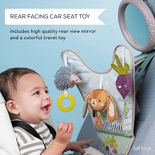 Taf Toys - Urban Garden in-Car Play Centre Parent and Baby's Travel Companion, Keeps Both Relaxed While Driving. Car Activity Centre with Mirror to Watch Baby from Driver's Seat, from Birth
