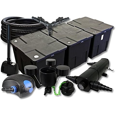 SunSun filtro 90000l para estanques con clarificador UV, bomba y skimmer Cover