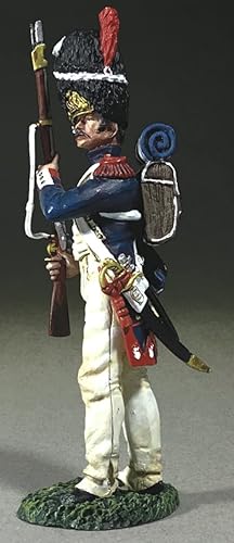 W. Britain's Napoleonic French 36177 Guardia Imperial Francesa de pie Listo Escala 1:30 Peltre