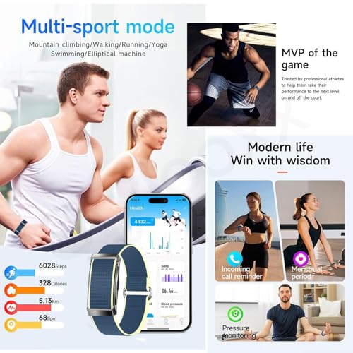 Image of StyleOxx GT Pro Smart Fitness Band,24 /7 Activity Tracking, Heart Rate Monitoring, HRV Analysis, Stress and Sleep Tracking, 30+ Days Battery Life, Ai-Analysis,Subscription Free App (Blue)