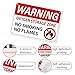 Danger Oxygen Storage No Smoking, Open Flames Sign Sticker, Self-adhesive Durable Oxygen In Use No Smoking No Open Flames Decal for Home, Industry, Hospitals, Factories, Laboratory