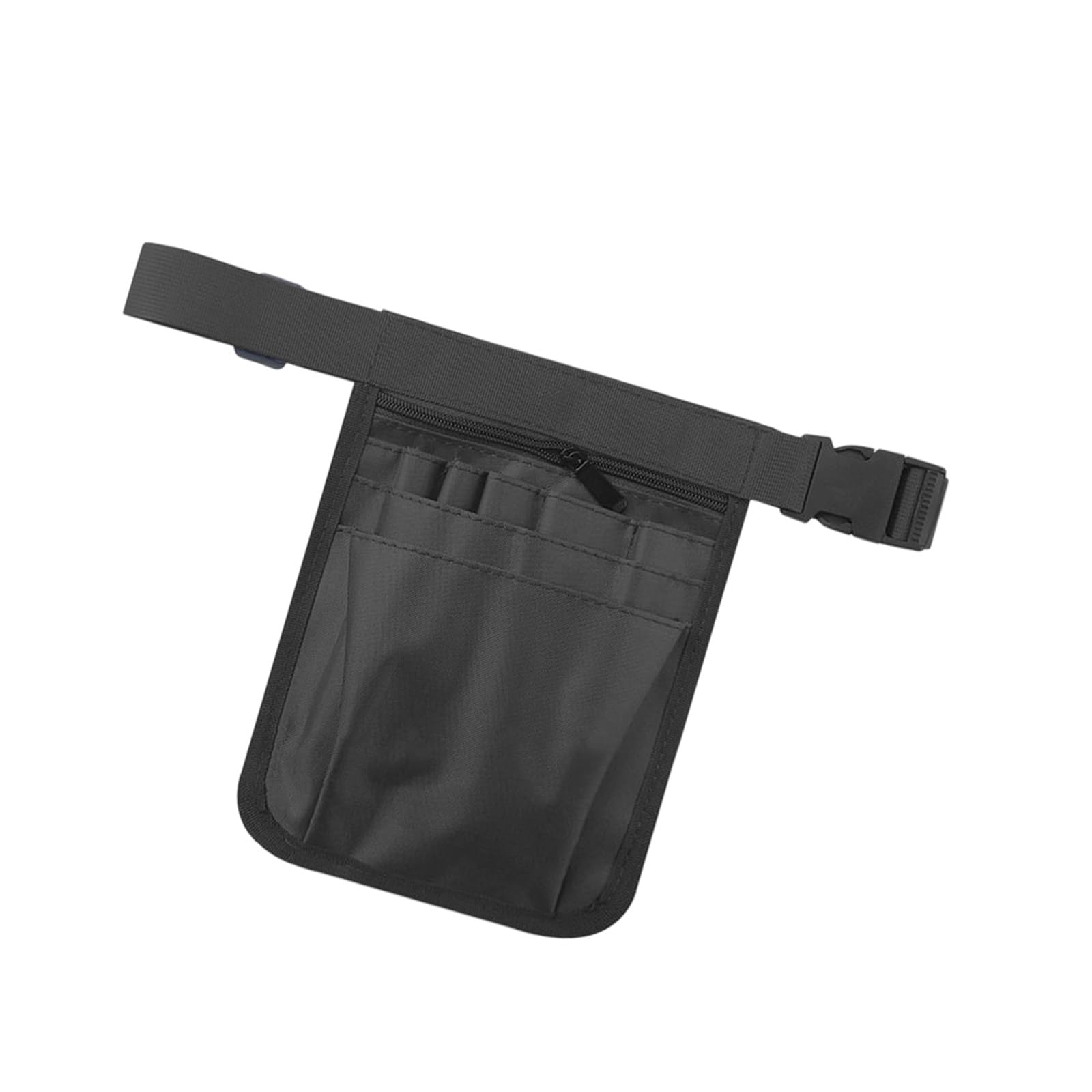 Osniyaw Black Multifunctional Nurse Bag, Tool Organiser, Waist Bag, Safe Design For Medical Personnel, Hairdresser, Adjustable Fit, Hairdressing Belt
