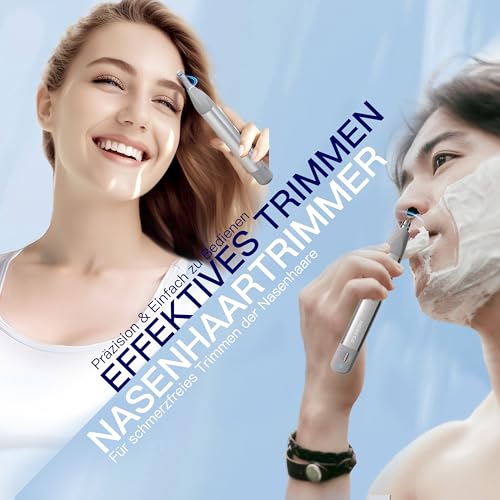 HEBECA Nasenhaartrimmer Frauen - Nasentrimmer Damen Augenbrauenrasierer Elektrisch Damen Nasen und...