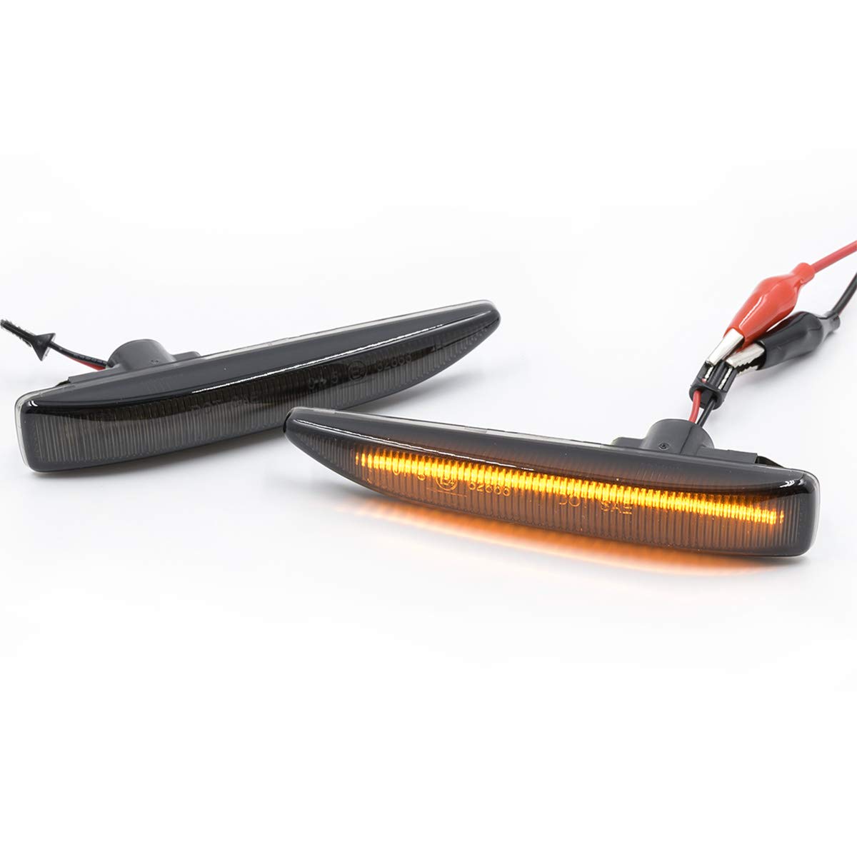 Amazon.com: Smoked Lens Amber LED Side Marker Light Kits for 2002 
