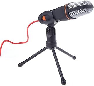 Microfone com fio condensador sf-666 estudio pc cabo xlr