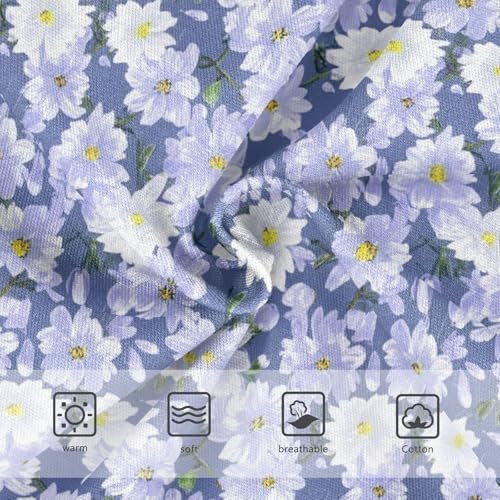 Joisal Delicate Light Purple White Flowers Toddler Underwear Floral 2t Cotton Cute Panties Girl Cartoon Kids Briefs Undies3