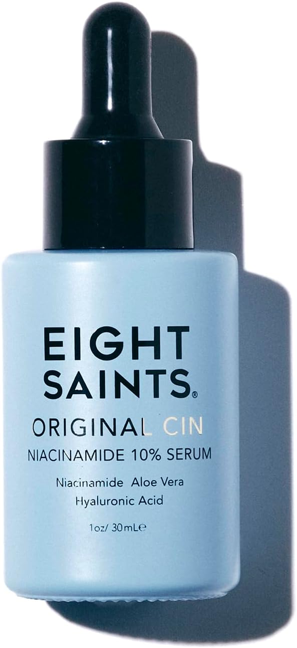 Eight Saints Original Cin, 10% Niacinamide Serum For Face Anti Aging, Natural and Organic, Facial Serum to Reduce Fine Lines, Dark Spots, Large Pores, and Wrinkles, 1oz