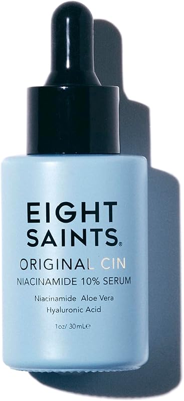 Eight Saints Original Cin, 10% Niacinamide Serum For Anti Aging, Facial Serum to Reduce Fine Lines, Dark Spots, Large Pores, and Wrinkles, with Niacinamide, Aloe Vera, and Hyaluronic Acid, 1 Ounce