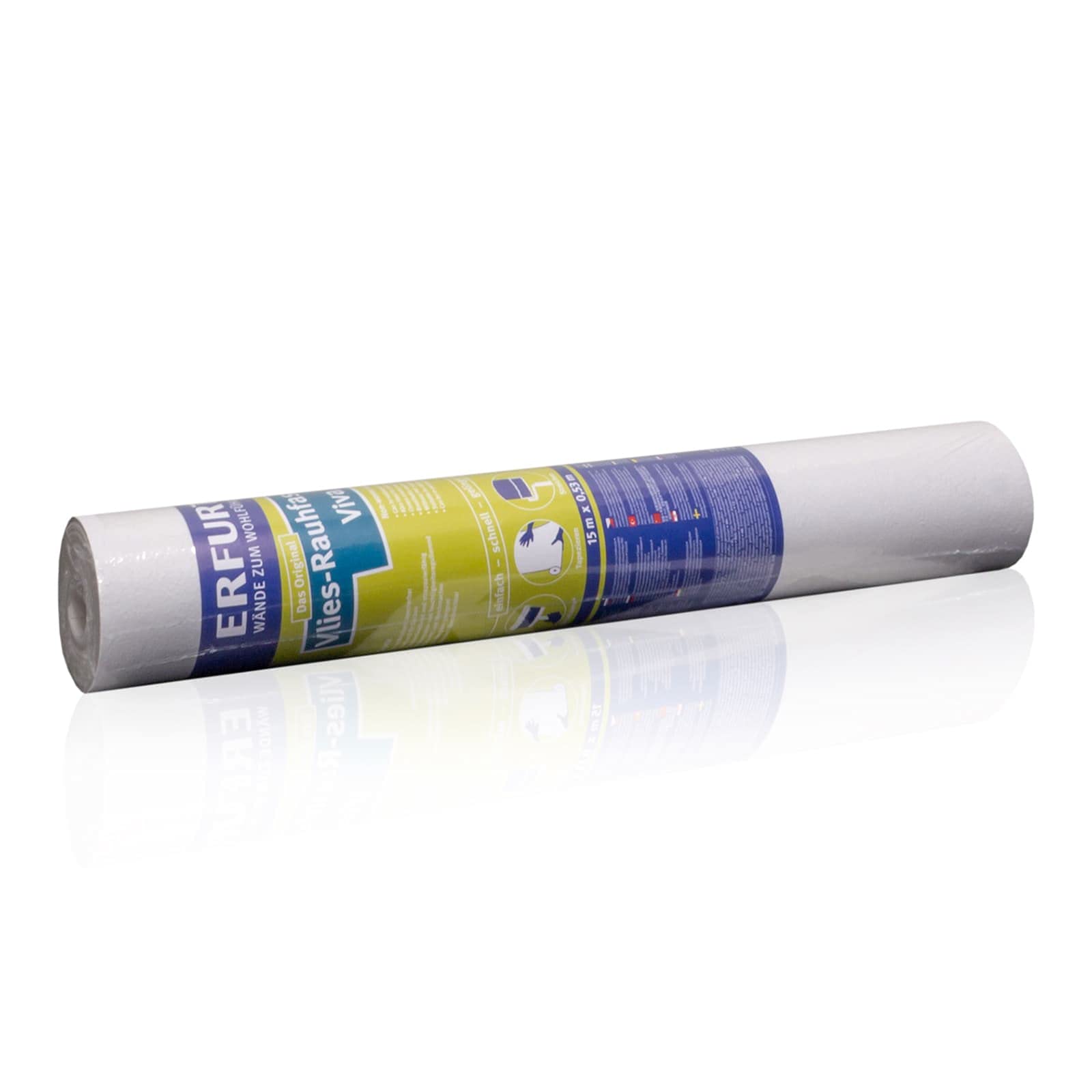 Erfurt Vlies-Rauhfaser Viva 15X0.53 DIY Vlies Rauhfasertapete 12 Rollen 1000658