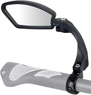 WarmCare Bicycle Rearview Mirror Bike Mirror Handlebar 360 ° Rotation Adjustable Stainless Steel Adjustment Bicycle Handlebar Rear View Mirror for Bicycle Cycling Mountain Road Bikes (left)