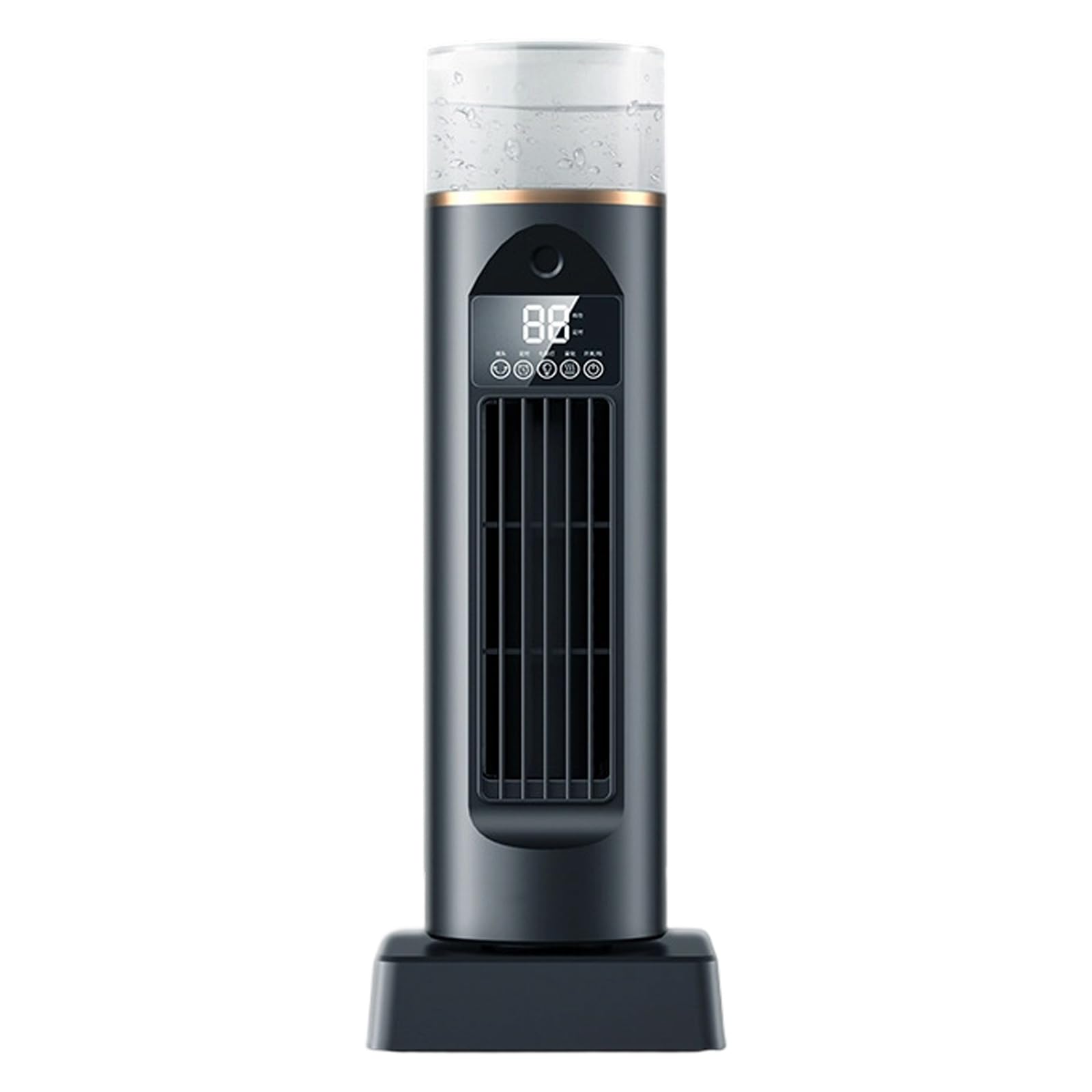 Tsophreniq Bladeless Desk Fan with Grille 6 Speeds Control Quiet Cooling Systems Texture for Limited Space Space Saving Tower Fan