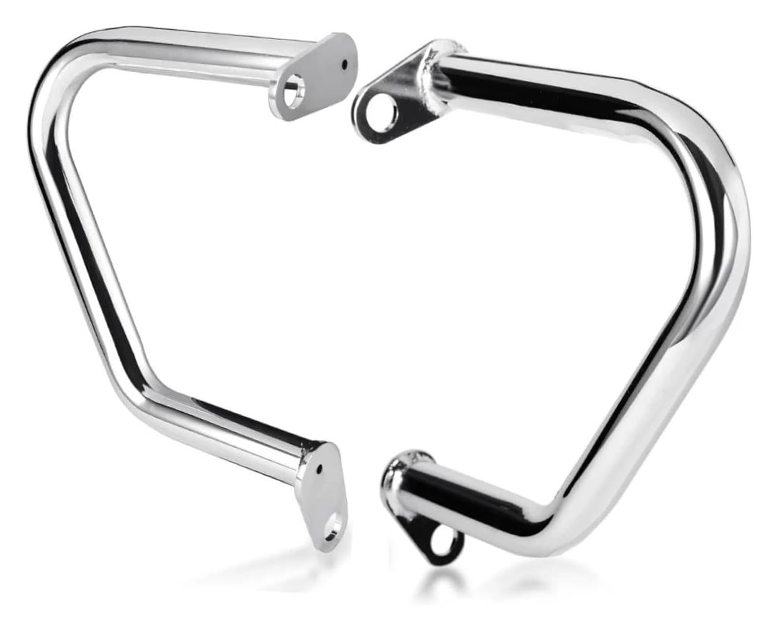 Nikiso One Color Highway Crash Bar For T&Riumph For Bonneville T100 T120 For Bobber For Thruxton 1200 R For Street Cup Twin For Speedmaster Engine Guard Crash Bar Bumper Protector(Chrome)