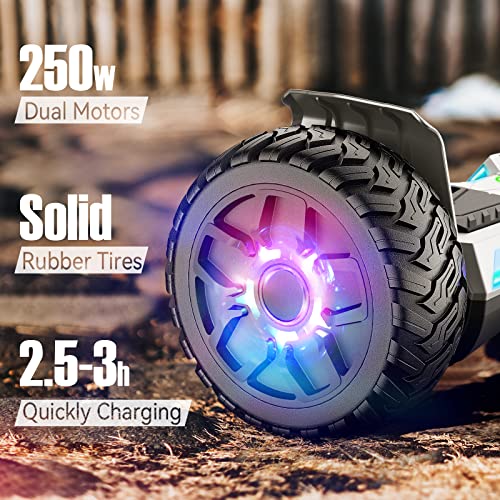 Image of LIEAGLE Hoverboard, 6.5 inch Self Balancing Scooter Hover Board with Bluetooth Wheels LED Lights for Kids Adults