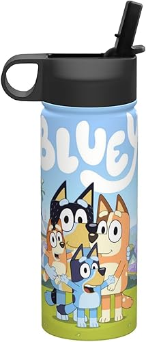 Miniatura 2 de Botella de agua para niños con aislamiento al vacío, de acero inoxidable, con pajita, reutilizable, vaso de vidrio para estudiantes, niños, niñas,