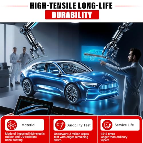 Image of 3 Pack Windshield Wiper Blades Replacement for Nissan Xterra 2005-2014 2015 | Nissan Pathfinder 2005-2012,Original Factory Quality Front Rear Wipers Blade Set for My Car - 24 inch /18 inch /12 inch U /J Hook