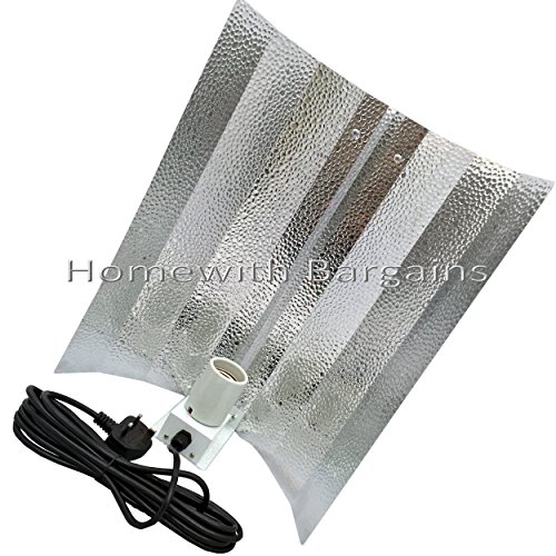 CFL Wing Reflector Shade Grow Light Hood E40 Fitting with 5m Cable (Heavy Duty)