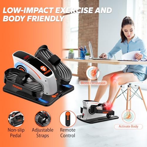 Fousae Under Desk Elliptical Exercise Machine, Ellipse Leg Exerciser As Seen On Tv With 15 Adjustable Speeds thumb #1