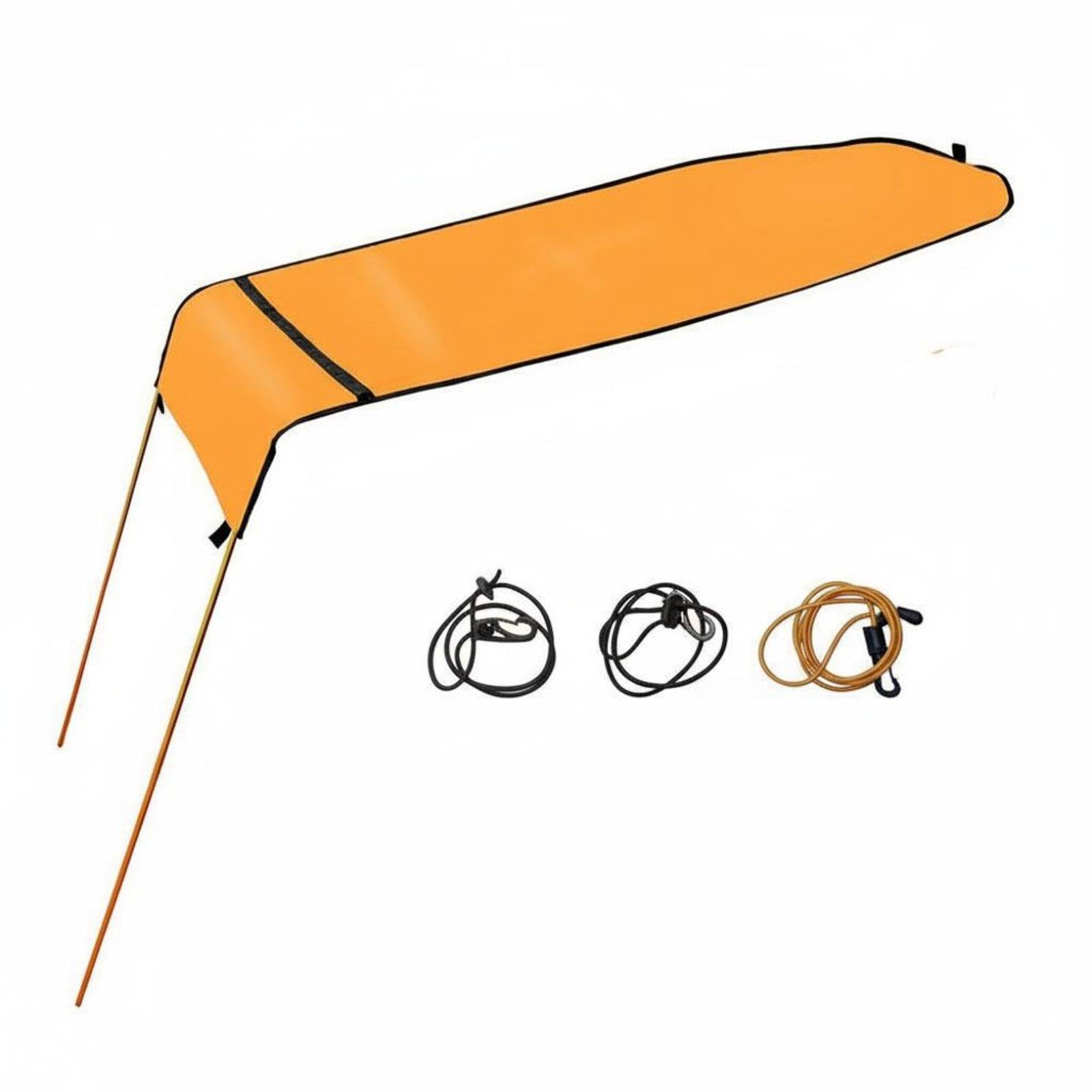 Kayak Canopy Aluminum Alloy Frame Kayak Waterproof Foldable Boat Awning for Anglers, Fishing Orange | Accessories | Kayaking Canoeing & Rafting | Water Sports-image-40
