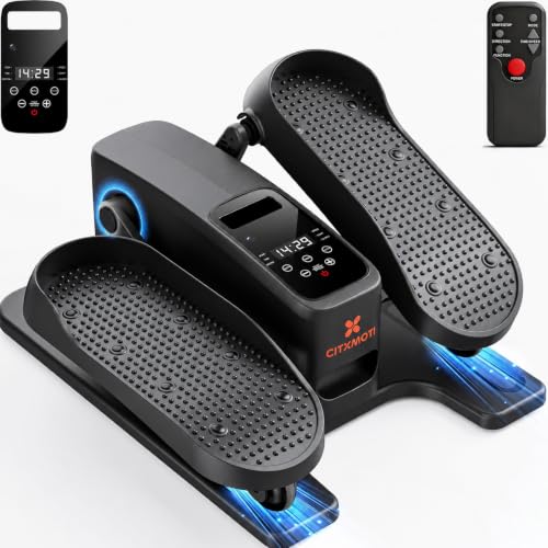 Under Desk Elliptical Leg Exerciser Machine, Seated Pedal Exerciser for Seniors, Dual-Direction...