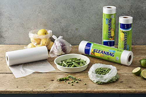 Cleanwrap Food Storage Roll Bags (11.81 * 15.74-500 Pcs) | Food Plastic Bags, Mini Plastic Bags, Plastic Bread Bags, Roll Plastic Bags, Plastic Produce Bag #TOP7