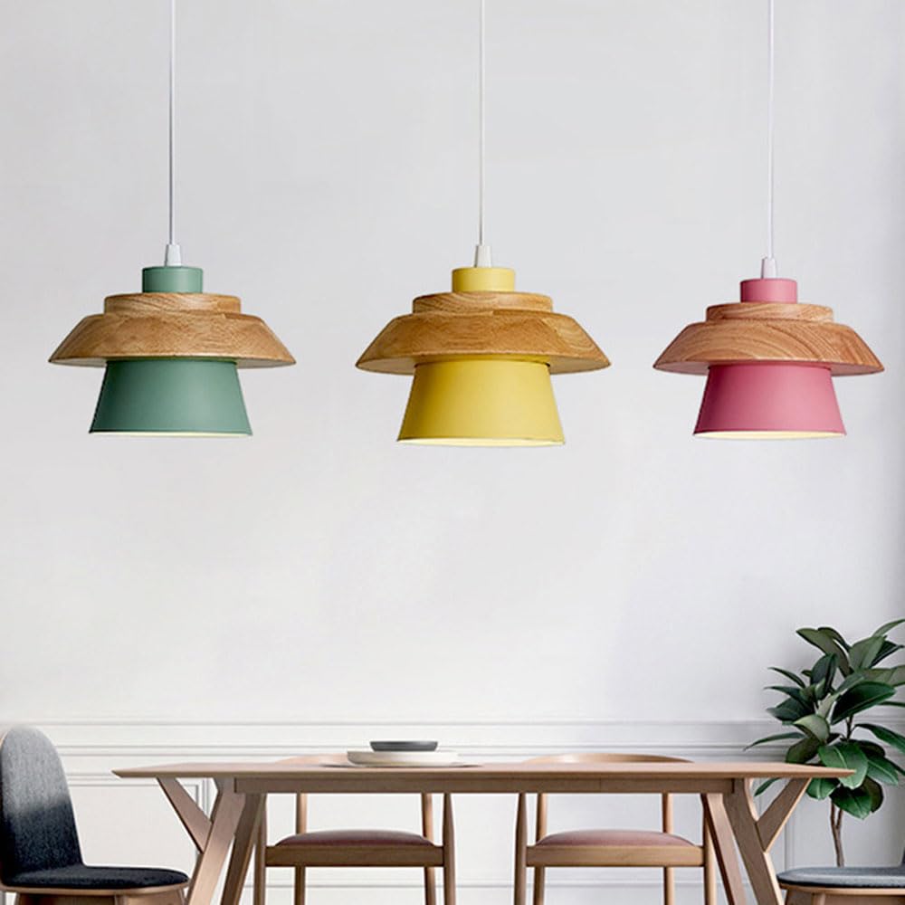 Drewniane lampy wiszące Nowoczesne matowe białe oświetlenie wiszące z białym szklanym kloszem Lampa sufitowa do jadalni Przedpokój Kawiarnia Drop Oprawy oświetleniowe 1 żyrandol