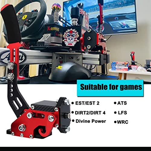Image of Obokidly Upgrade USB Handbrake Support G920 Compatible with Xbox ONE /Xbox ONE S for Simracing Game Sim Rig ; and Suitable for PC (Red-2)