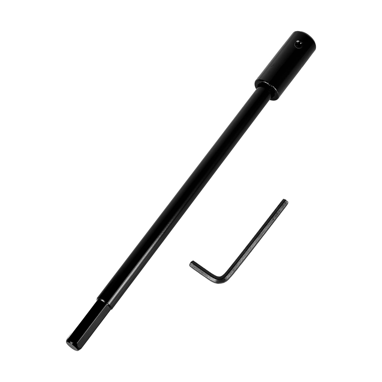 Photo 1 of 10 Inch Forstner Bit Extension for 3/8'' Hexagonal Shank Black Hole Saw Drill Chuck Extension Adding 8-3/4 inches Drilling Depth to Forstner Drill Bit for Wood Turners Furniture Carpentry
