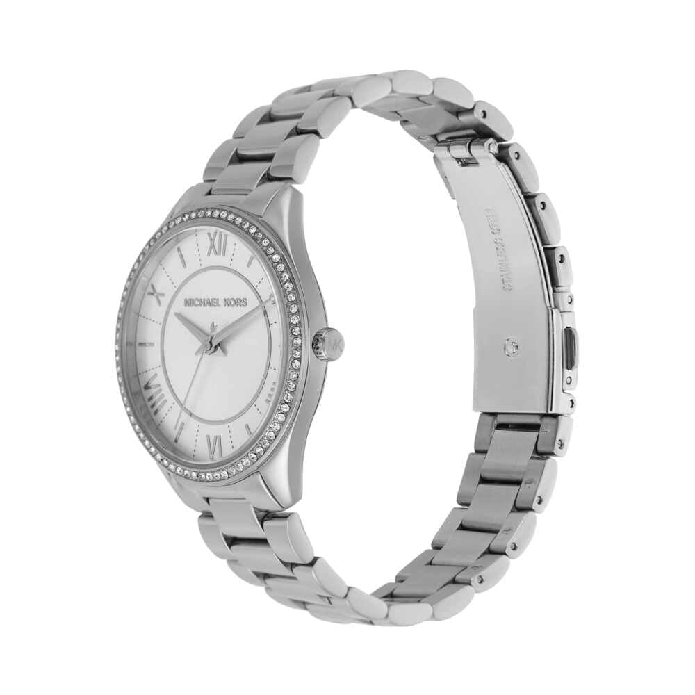 Michael Kors Orologio Lauryn da donna, movimento al quarzo a tre lancette con cinturino in acciaio inossidabile o in pelle