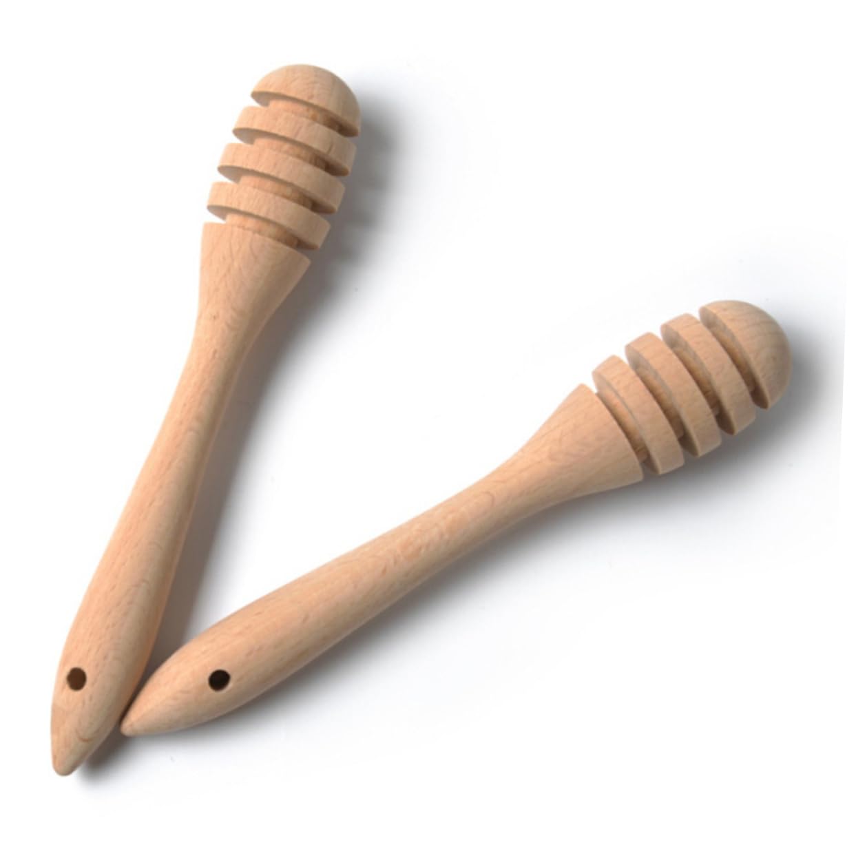 Garneck Wooden Honey Stirring Rod Honey Muddler Wooden Honey Dippers Honey Dipper Sticks Honey Jar Sticks re-usable