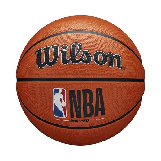 Wilson Basketball NBA DRV PRO, Outdoor, Tackskin Gummi, Größe: 7, Braun