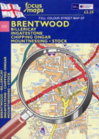 Full Colour Street Map of Brentwood: Billericay - Ingatestone ...
