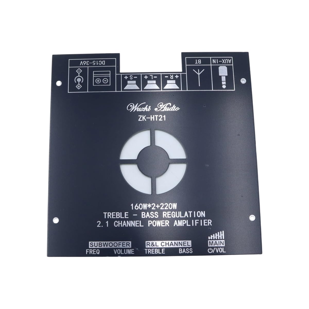 WANGCL 2 x 160 W + 220 W 2.1 Canali TDA7498E ZK-HT21 Modulo Amplificatore di Potenza Digitale Bluetooth Subwoofer Alto e Basso Tono