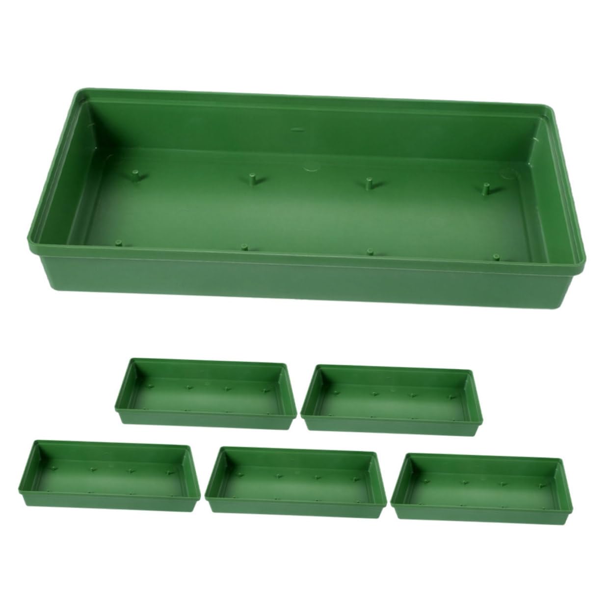 KONTONTY 6pcs Flower Foam Trays for Floral Arrangements Modern Pin Design Elegant Minimalist Style Capacity for Weddings and Parties Flower Decoration Supplies
