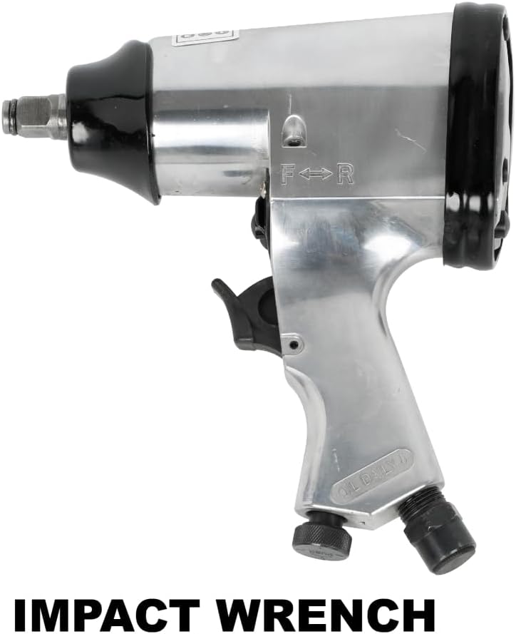 71 Piece Air Tool and Accessories Kit, Impact Wrench, Air Ratchet, Die Grinder, Aire Hammer, Hose Fittings, Storage Case