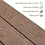 Psilvam 2-Person Poly Lumber Outdoor Garden Bench 700 Lbs Capacity, Brown
