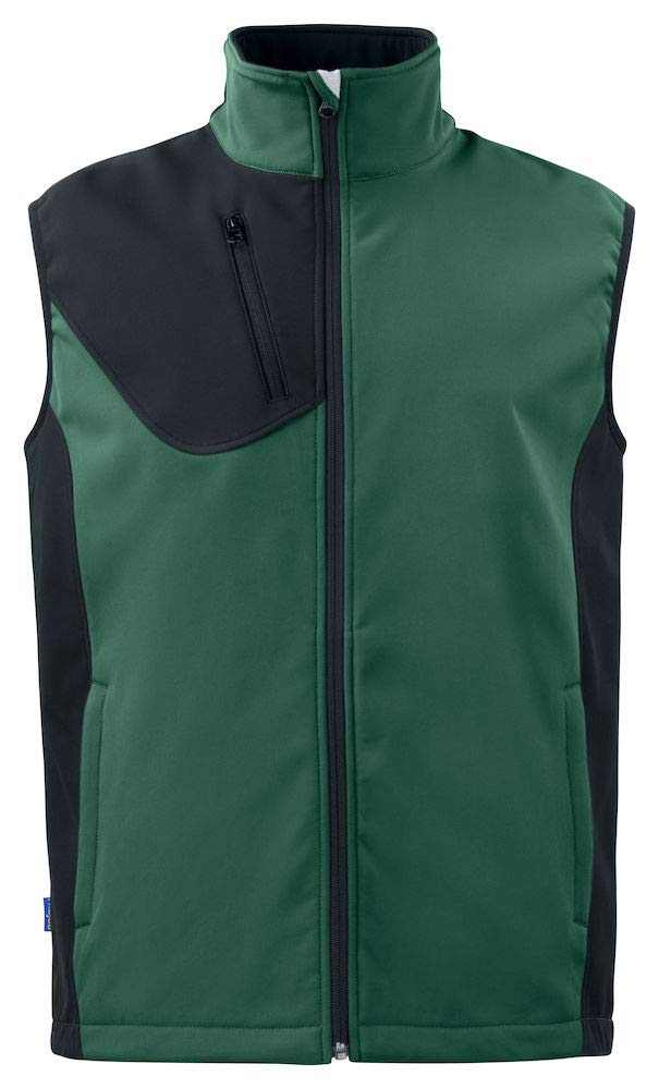 Gilet softshell forest green coupe-vent randonnée imperméable 643702 - 2