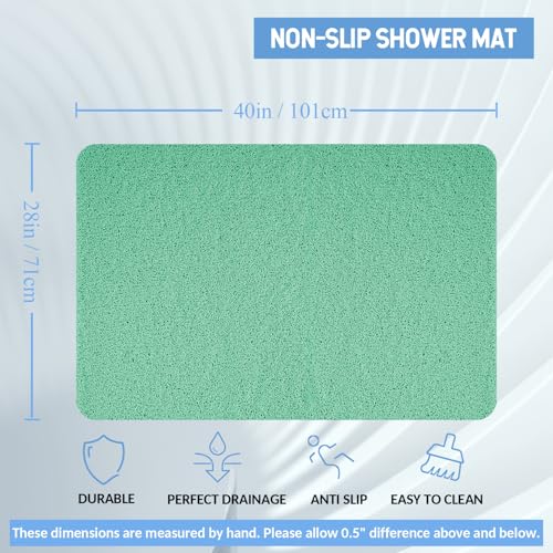 image for Hargiis Non-Slip Bathtub Mat, Anti Slip Shower Mat, Fast Drying Bathtu