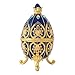 QIFU Easter Egg Style Enamelled Trinket box Hinged Unique Gift for Family