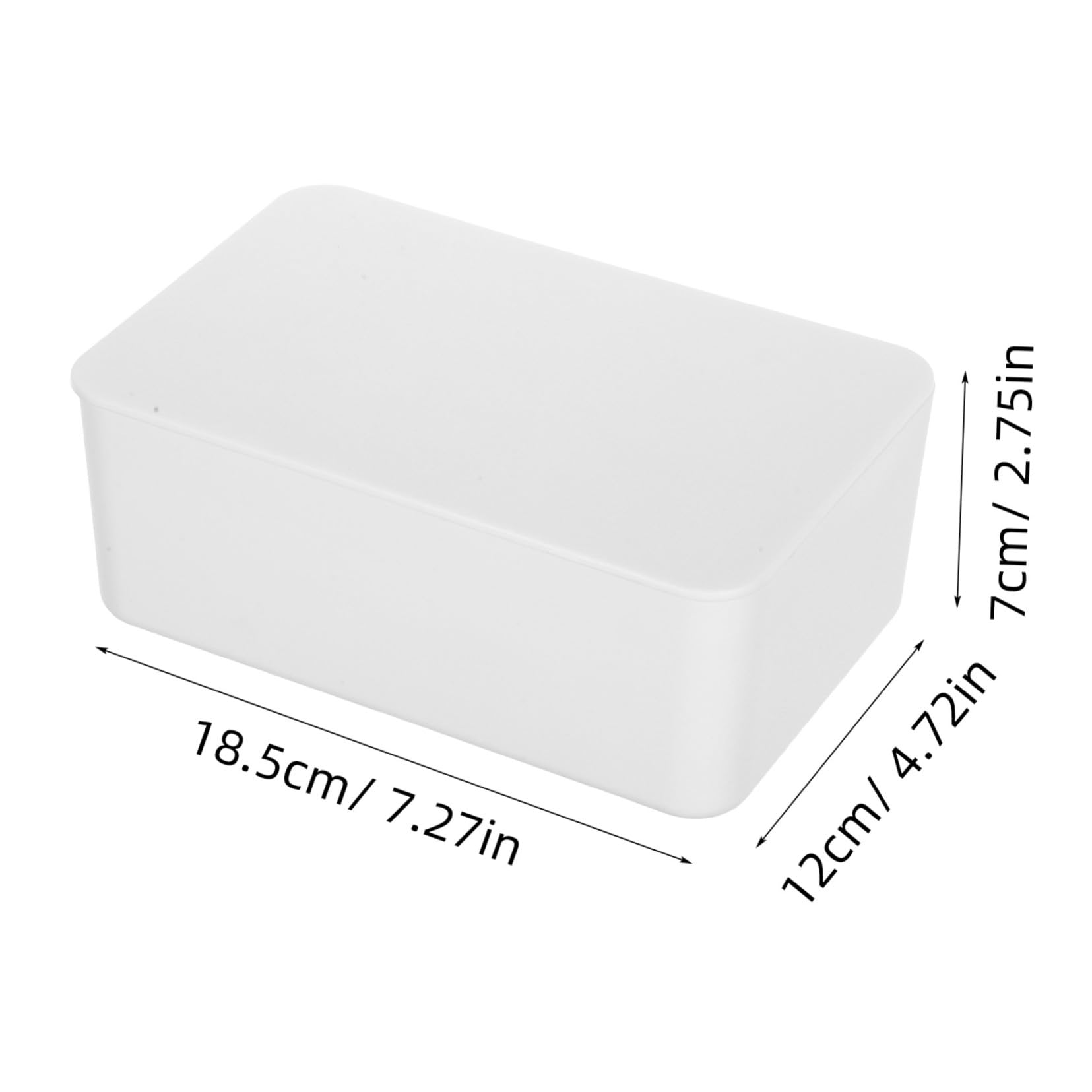 PRETYZOOM 4 Pièces boîte de mouchoirs humides Case de Linge de Voyage boîtes à Serviettes de ménage Porte-mouchoirs de Rangement récipient Distributeur de lingettes PP Blanche