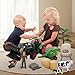 Farm Tractor Toys Set Bale Haying Round Baler with Barn Farmer,Cow,Farm Tools,Tree Farm Tractor Pla yset for Kids Toddler Boys Girls Ages 3-7 Years