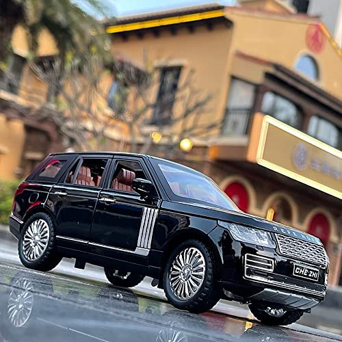 Image of DEUSON ECOM 1:24 Big Die Cast Metal Car Scale Model Refender Alloy Diecast Metal Car Openable Door Toy Car With Sound Light Pullback Toy Car For Kids Best Gifts Toys For Boys, Multicolor
