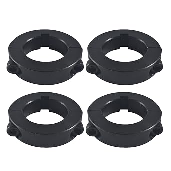 SJVLXHI 4 X 1 1/4" Lock Collar Clamp Go Kart Axle Bearing Collars Sprocket Hub Locks